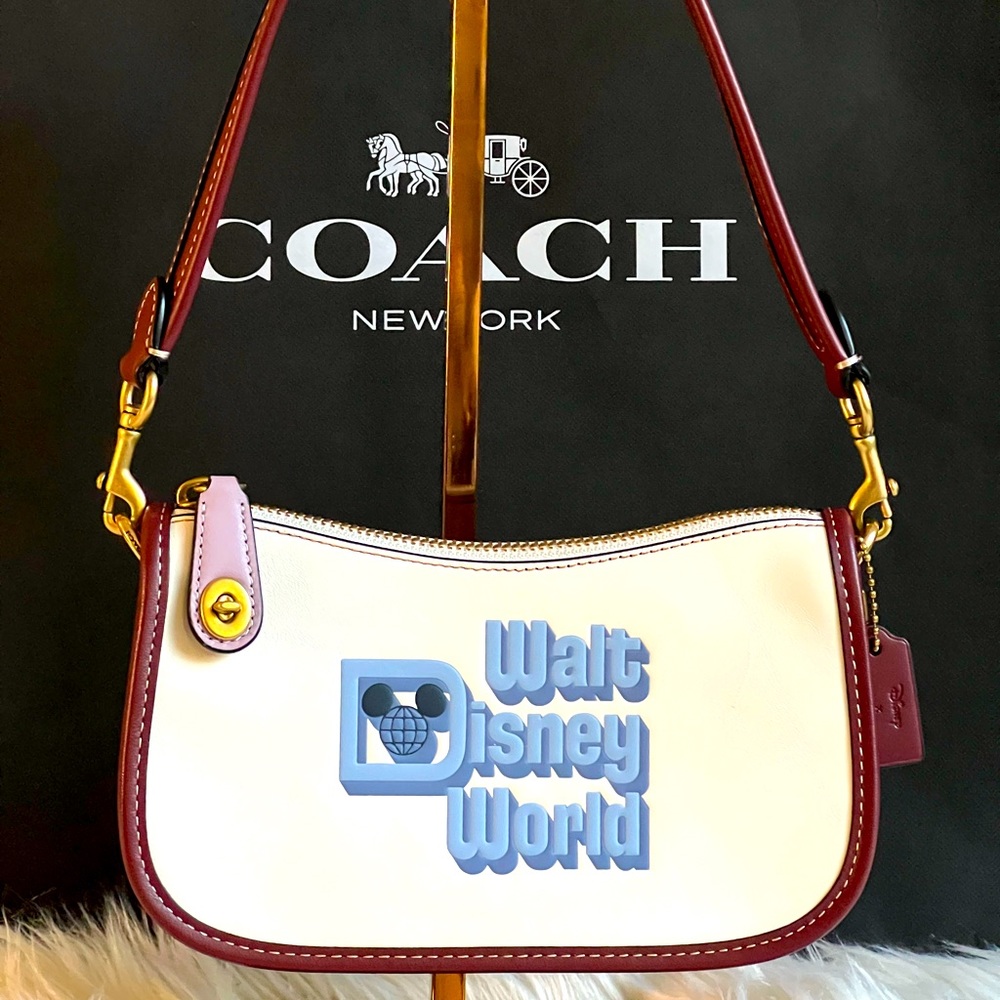 💰SOLD - C8621 - Coach X Disney Swinger 20 with Walt Disney World Motif - Picture 1 of 13